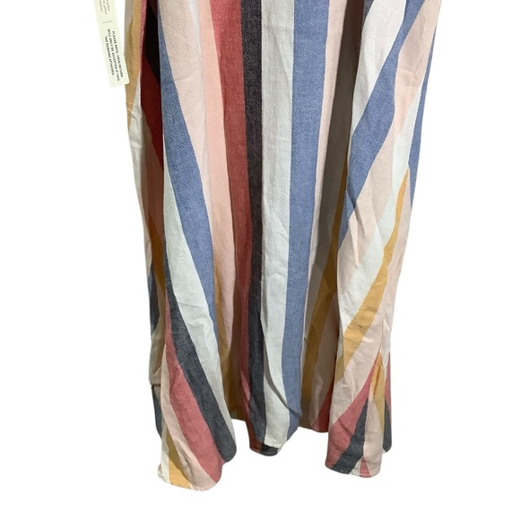 Cloth & Stone Naomi Halter Dress Multicolor Striped Tunic - Picture 3 of 9